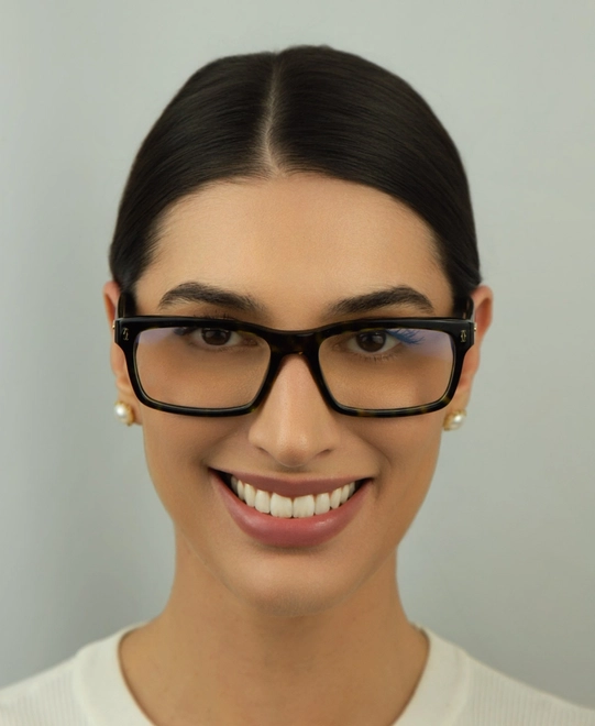 Óculos de Grau Cartier CT0291O-006 56 Acetato Marrom Mesclado 3
