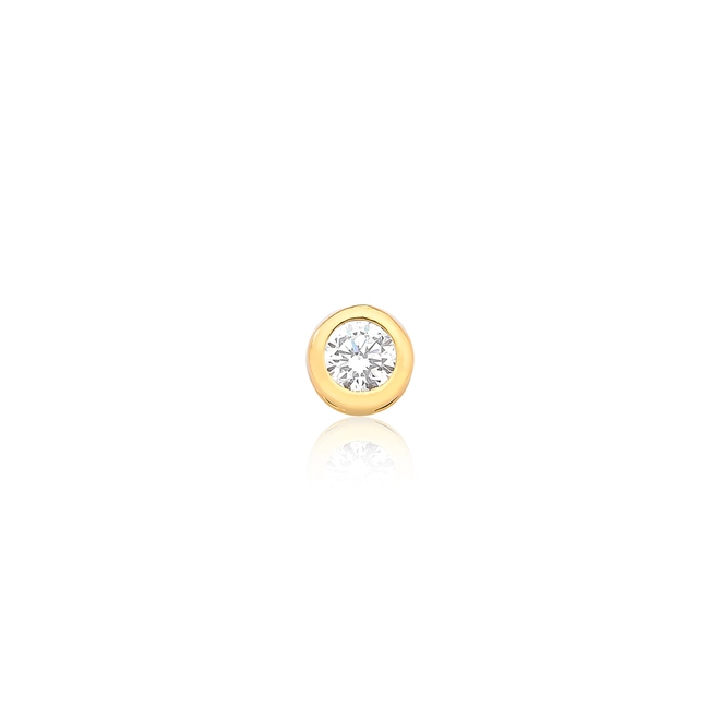 Pingente For me prata 925 dourada ponto de luz com Zircônias 1
