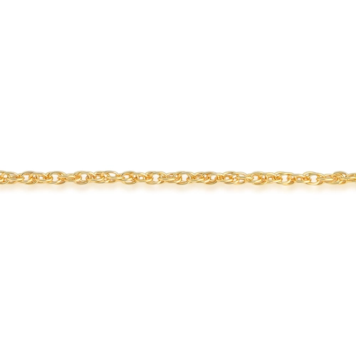 Corrente For me Meia Corda prata 925 dourada polida 40cm