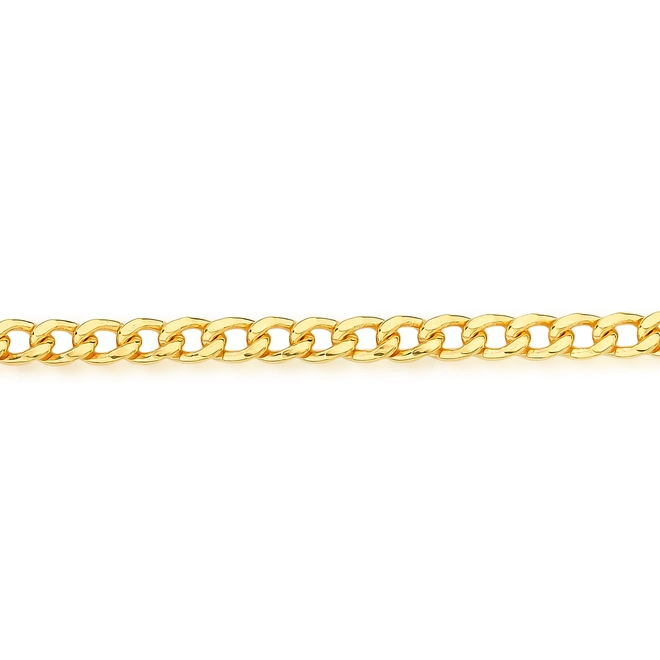 Corrente For me elo Groumet prata 925 dourada 60cm 2