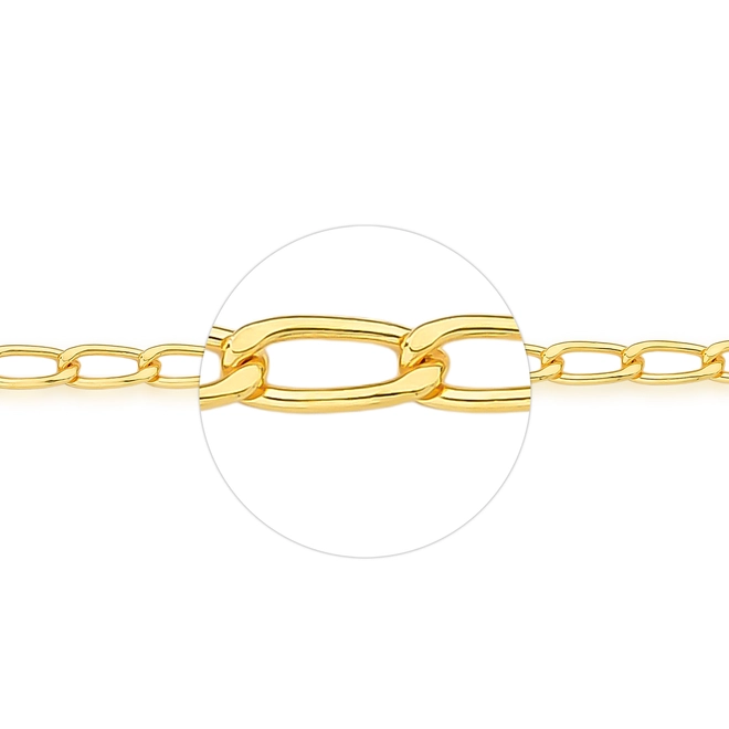 Corrente For me elo Groumet prata 925 dourada com 60CM 3