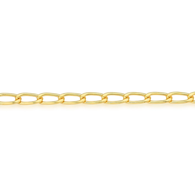 Corrente For me elo Groumet prata 925 dourada com 60CM 2