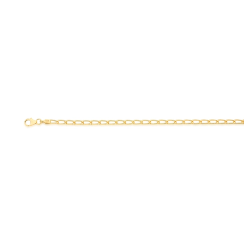 Corrente For me elo Groumet prata 925 dourada com 60CM