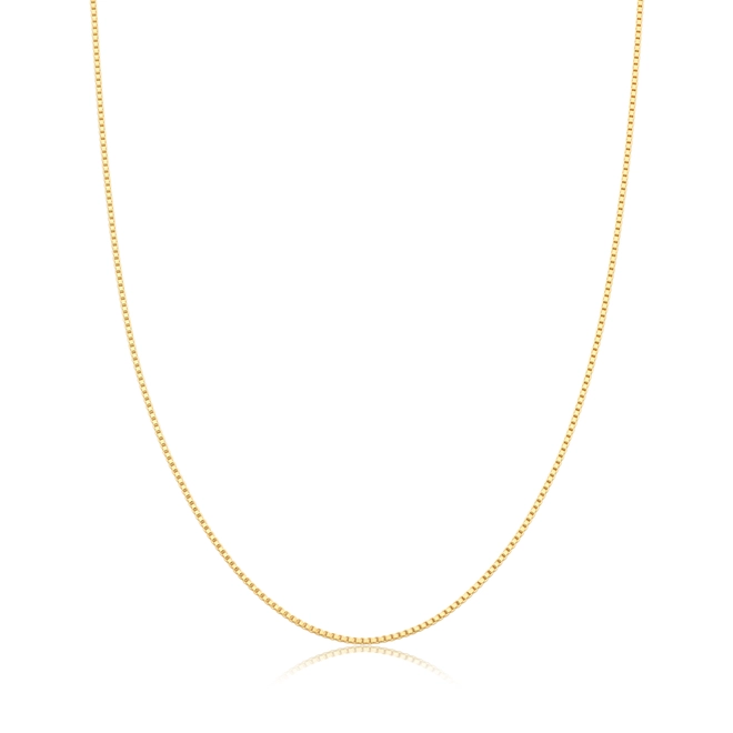 Corrente For Me malha Veneziana prata 925 dourada 40/45cm 1