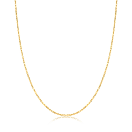 Corrente For me elo Cadeado batida prata 925 dourada 40/45cm