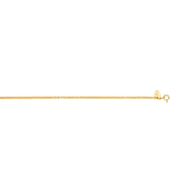 Corrente For me Elo português prata 925 com banho dourado 40/45cm 4