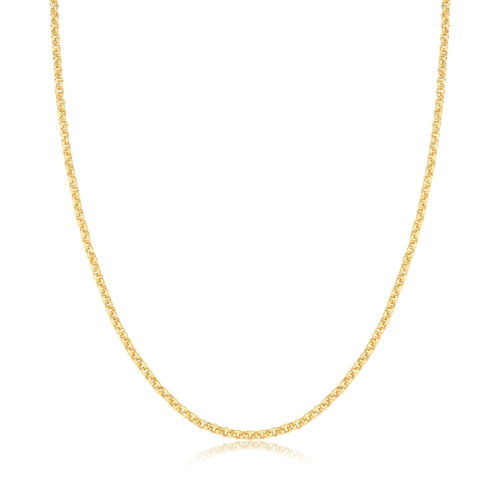 Corrente For me Elo português prata 925 com banho dourado 40/45cm
