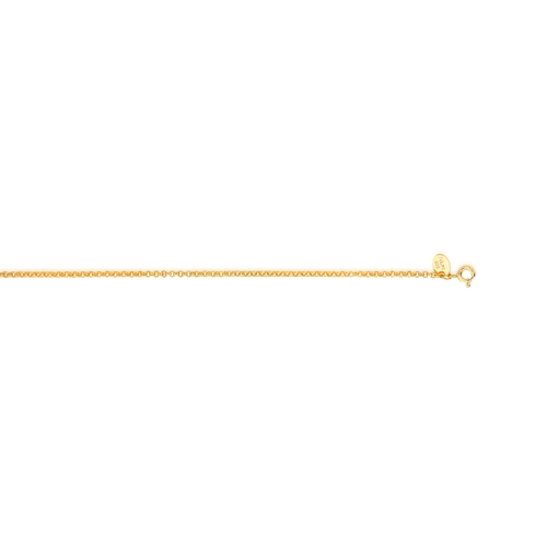 Corrente For me Elo português prata 925 com banho dourado 40/45cm