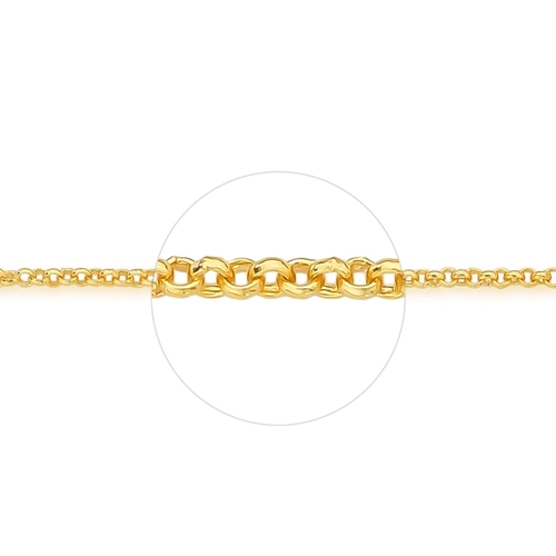 Corrente For me Elo português prata 925 com banho dourado 40/45cm