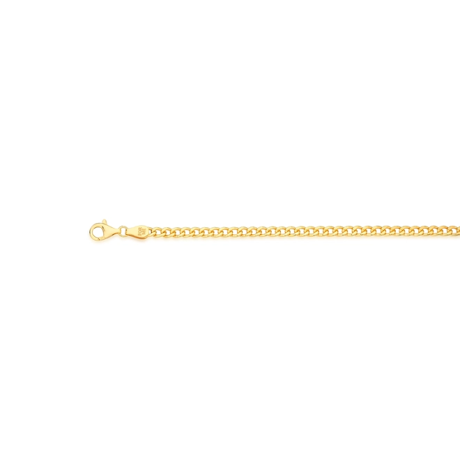 Pulseira For me elo Groumet prata 925 dourada 22cm 4