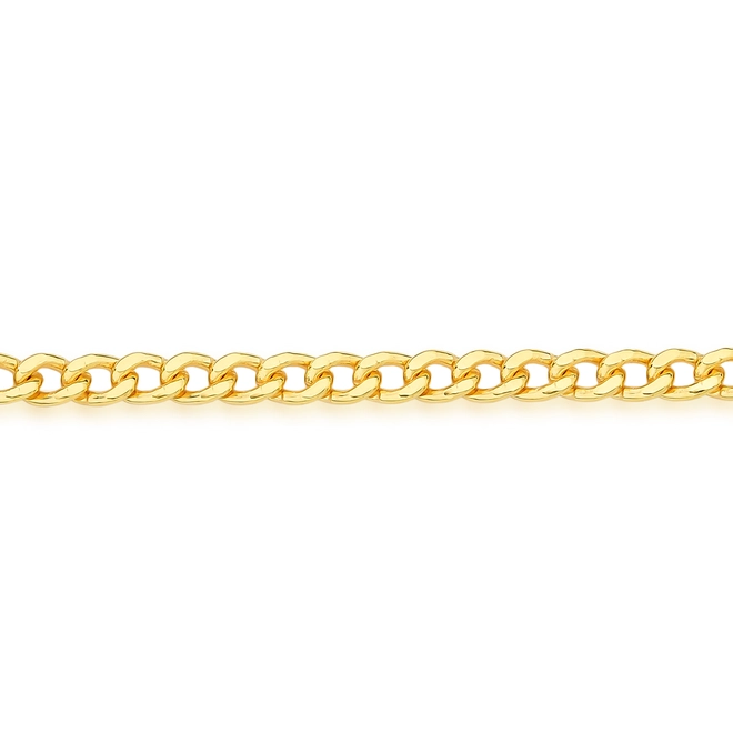 Pulseira For me elo Groumet prata 925 dourada 22cm 2