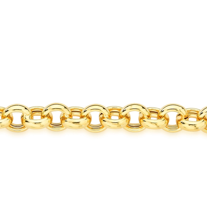 Pulseira For me Elo Português prata 925 dourada polida 20CM 2
