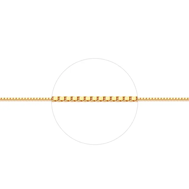 Tornozeleira malha Veneziana ouro 18k polida 25CM 3