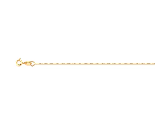 Tornozeleira malha Veneziana ouro 18k polida 25CM