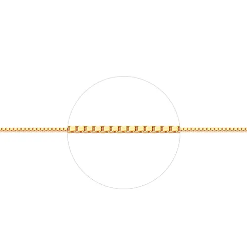 Tornozeleira malha Veneziana ouro 18k polida 25CM