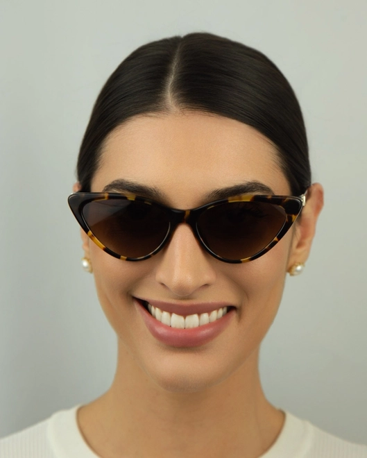 Óculos de Sol Michael Kors 0MK2195U 30061356 Acetato Marrom Mesclado com lentes na cor Marrom Degradê 3