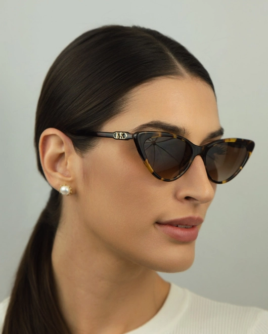 Óculos de Sol Michael Kors 0MK2195U 30061356 Acetato Marrom Mesclado com lentes na cor Marrom Degradê 5