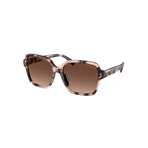 Óculos de Sol Ralph 0RA5304U 6058T557 Acetato Rosa Mesclado com lentes na cor Marrom Degradê