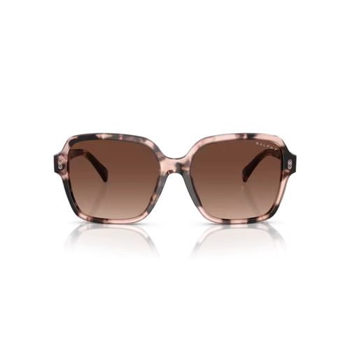 Óculos de Sol Ralph 0RA5304U 6058T557 Acetato Rosa Mesclado com lentes na cor Marrom Degradê