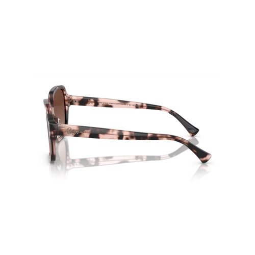Óculos de Sol Ralph 0RA5304U 6058T557 Acetato Rosa Mesclado com lentes na cor Marrom Degradê