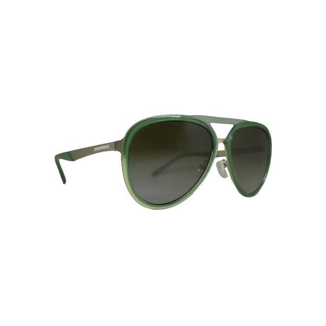 Óculos de Sol Emporio Armani 0EA2145 33598E59 Metal Verde com lentes na cor Verde Degradê 3