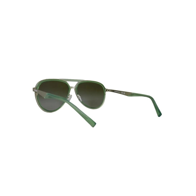 Óculos de Sol Emporio Armani 0EA2145 33598E59 Metal Verde com lentes na cor Verde Degradê 5