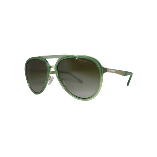 Óculos de Sol Emporio Armani 0EA2145 33598E59 Metal Verde com lentes na cor Verde Degradê