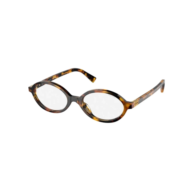 Óculos de Grau Miu Miu 0MU 04ZS VAU08N50 Acetato Marrom Mesclado com lentes de Filtro Azul 1