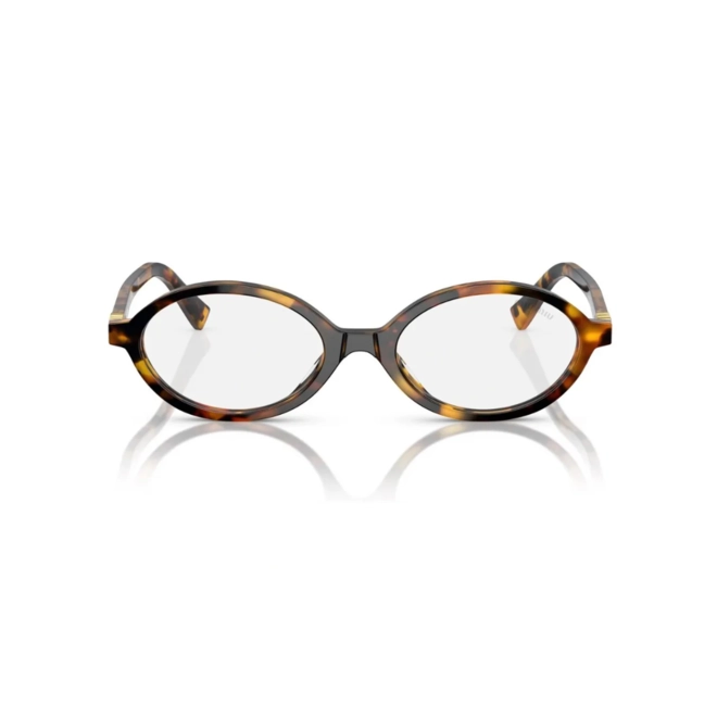 Óculos de Grau Miu Miu 0MU 04ZS VAU08N50 Acetato Marrom Mesclado com lentes de Filtro Azul 2