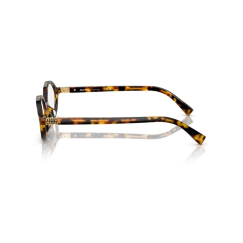 Óculos de Grau Miu Miu 0MU 04ZS VAU08N50 Acetato Marrom Mesclado com lentes de Filtro Azul