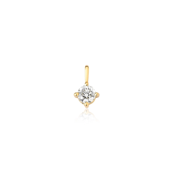 Pingente Solitários Classic ouro 18k ponto de luz 30pts de Diamantes 1