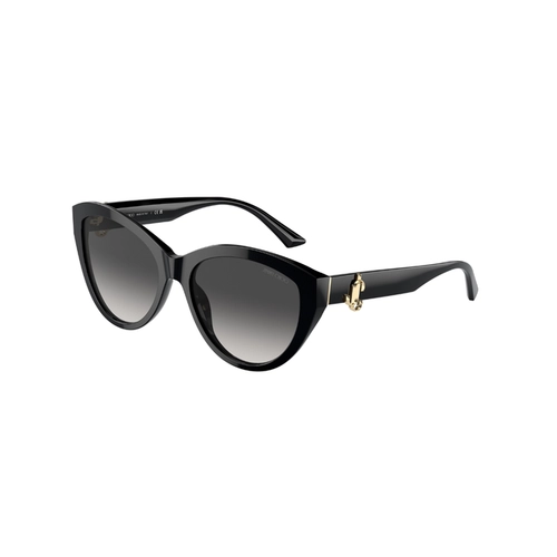 Óculos de Sol Jimmy Choo 0JC5007 50008G55 Acetato Preto com lentes na cor Cinza Degradê