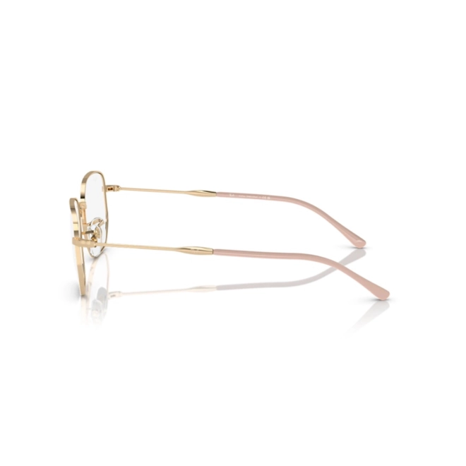 Óculos de Grau Ray-Ban 0RX6496L 5940 53 Metal Dourado e Branco 3