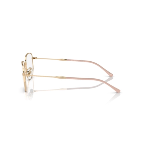 Óculos de Grau Ray-Ban 0RX6496L 5940 53 Metal Dourado e Branco