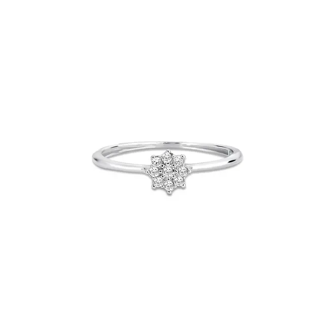 Anel Soleil ouro branco 18k sol com 9,2pts de Diamantes 3