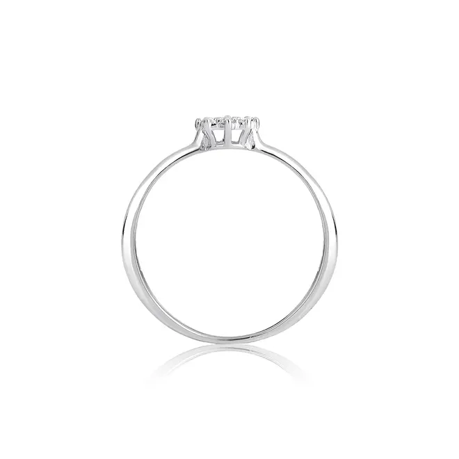 Anel Soleil ouro branco 18k sol com 9,2pts de Diamantes 2