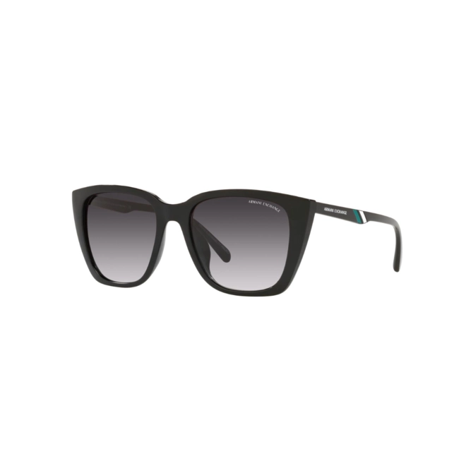 Óculos de Sol Armani Exchange 0AX4116SU 81588G53 Acetato Preto com lentes na cor Cinza 1