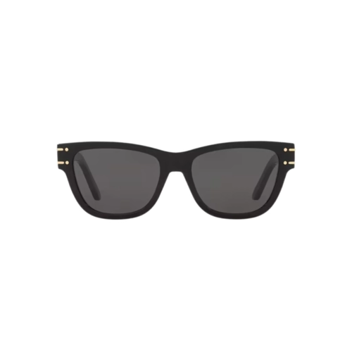 Óculos de Sol Chris Dior DiorSignature S6U CD40145U_5401A Acetato Preto com lentes na cor Cinza