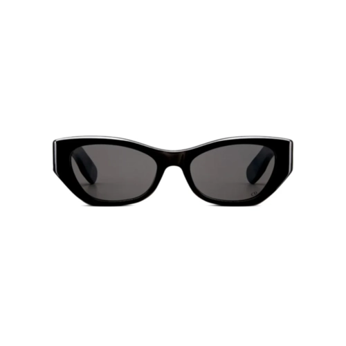 Óculos de Sol Chris Dior Lady 95.22 B1I CD40147I_5301A Acetato Preto com lentes na cor Cinza