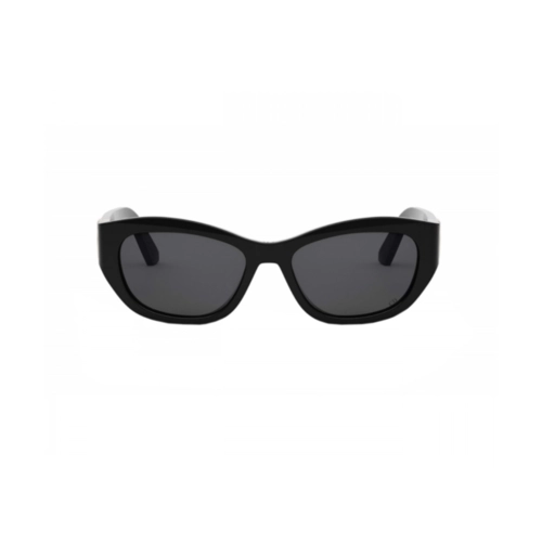Óculos de Sol Chris Dior 30Montaigne B5U CD40156U_5401A Acetato Preto com lentes na cor Fumê