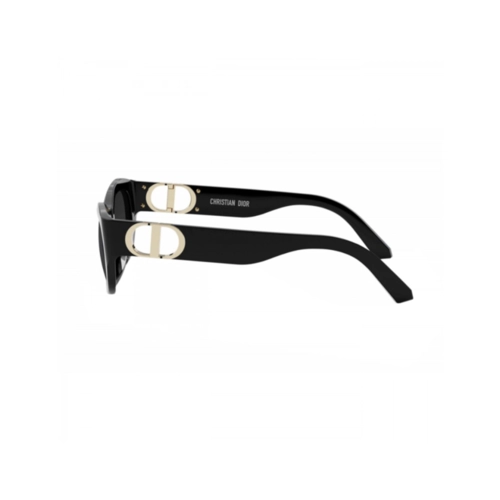 Óculos de Sol Chris Dior 30Montaigne B5U CD40156U_5401A Acetato Preto com lentes na cor Fumê