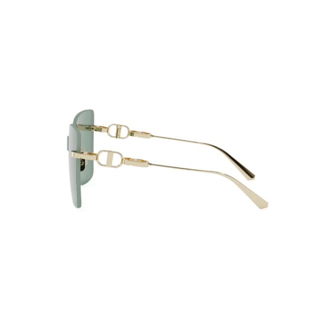 Óculos de Sol Chris Dior CD Chain M1U CD40153U_0010N Metal Dourado com lentes na cor Verde 3