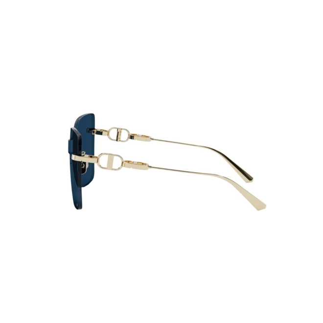 Óculos de Sol Chris Dior CD Chain M1U CD40153U_0010V Metal Dourado com lentes na cor Azul 3