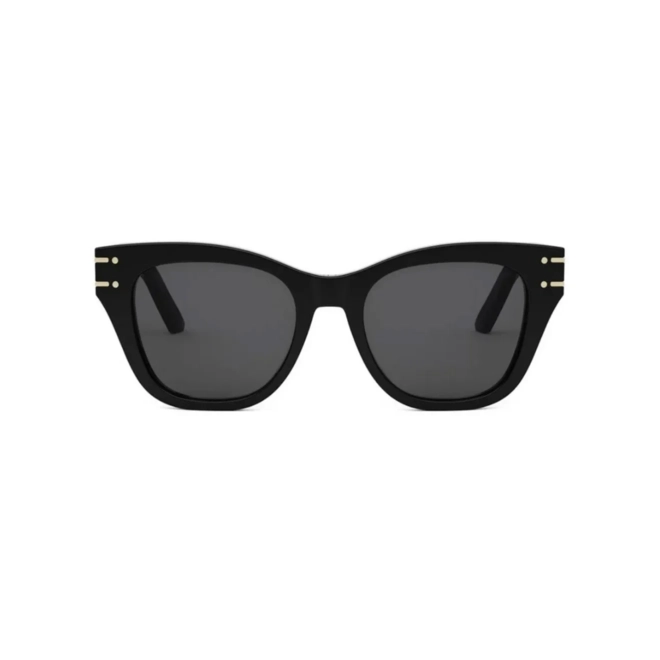 Óculos de Sol Christian Dior DiorSignature B4I CD40158I_5201A Acetato Preto com lentes na cor Fumê 2