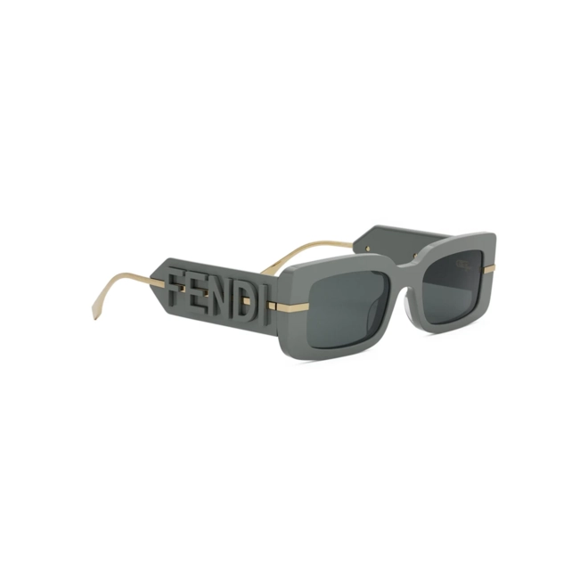 Óculos de Sol Fendi FE40133I_5120A Acetato Cinza Escuro com lentes na cor Cinza 3