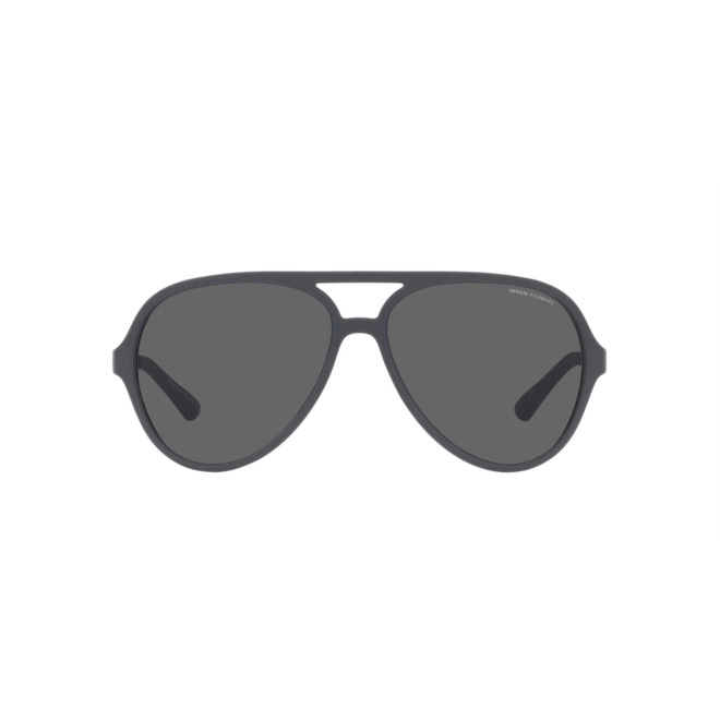 Óculos de Sol Armani Exchange 0AX4133S 82948760 Acetato Cinza Fosco com lentes na cor Cinza Escuro 2