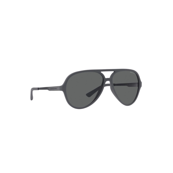 Óculos de Sol Armani Exchange 0AX4133S 82948760 Acetato Cinza Fosco com lentes na cor Cinza Escuro 3