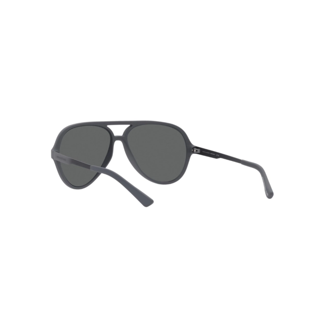 Óculos de Sol Armani Exchange 0AX4133S 82948760 Acetato Cinza Fosco com lentes na cor Cinza Escuro 5