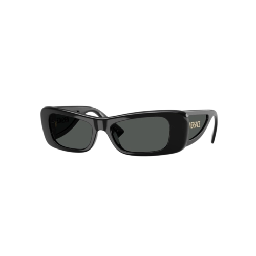 Óculos de Sol Versace 0VE4481 GB1/8754 Acetato Preto com lentes na cor Cinza