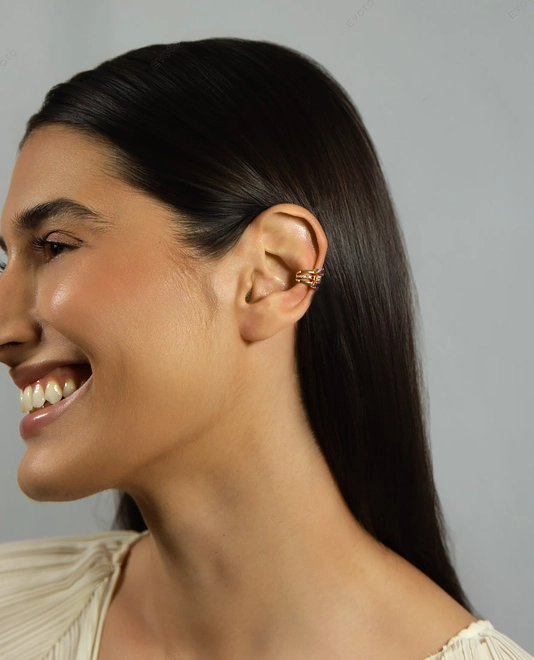 Piercing de orelha Paradis ouro 18k mix de Gemas Preciosas 2